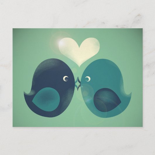 Lovebirds Postkarte (Vorderseite)