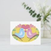 Lovebirds Postkarte (Stehend Vorderseite)