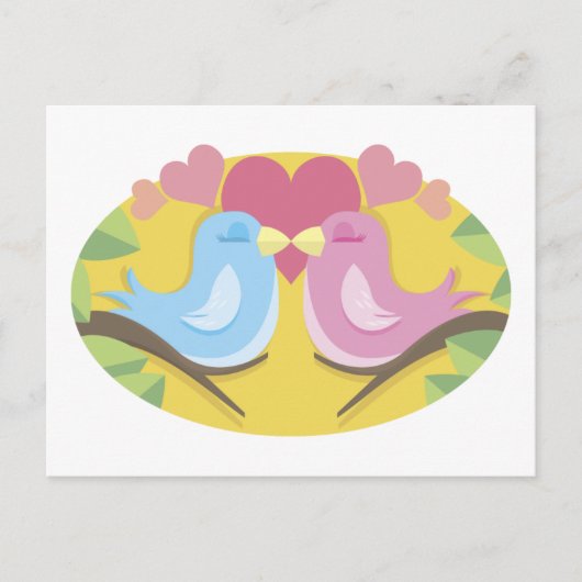 Lovebirds Postkarte (Vorderseite)
