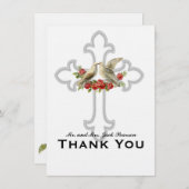 Lovebirds Rote Rosen Personalisiert Danke (Vorne/Hinten)