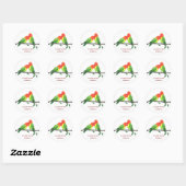 Lovebirds Round Sticker (Blatt)