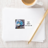 "LOVEBIRDS" RÜCKSENDEADRESSE LABLES ADRESSAUFKLEBER (Insitu)