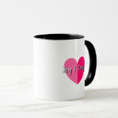 Lovebirds Silhouette - Individuelles Design Tasse (VorderseiteRechts)