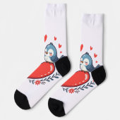 Lovebirds Socken (Linkes Detail)