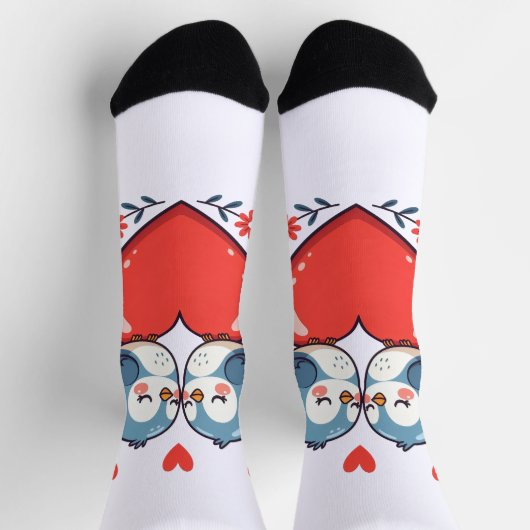 Lovebirds Socken (Oben)