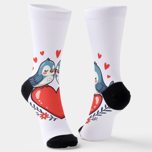 Lovebirds Socken (Gewinkelt)