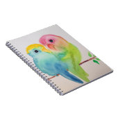 Lovebirds Spiral Foto Notebook Notizblock (Rechte Seite)