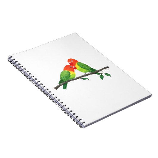 Lovebirds SpiralNotebook Notizblock (Rechte Seite)