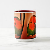 Lovebirds Tasse (Zentrum)
