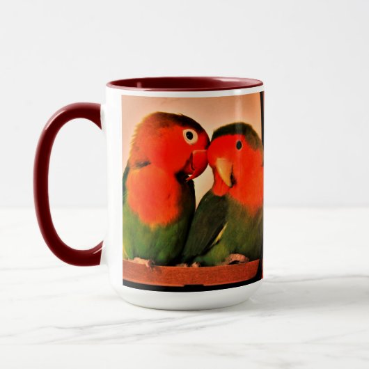 Lovebirds Tasse (Links)