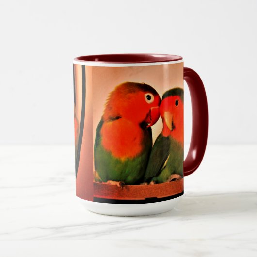 Lovebirds Tasse (VorderseiteRechts)