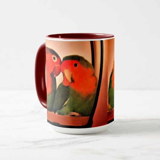 Lovebirds Tasse (Vorderseite Links)