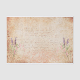 Lovebirds u. Blumen Seidenpapier