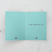 Lovebirds und Birdhouse Feiertagskarte (Innenseite)