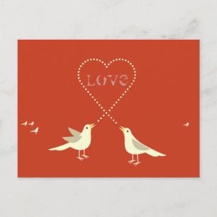 Lovebirds Valentinstag Card Feiertagspostkarte