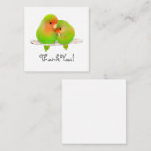Lovebirds Vielen Dank Mitteilungskarte (Vorne/Hinten)