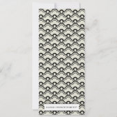 Lovebirds Wedding Reception Menu Cards Einladung (Rückseite)