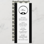 Lovebirds Wedding Reception Menu Cards Einladung (Vorne/Hinten)