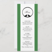 Lovebirds Wedding Reception Menu Cards Einladung (Vorderseite)