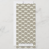 Lovebirds Wedding Reception Menu Cards Einladung (Rückseite)