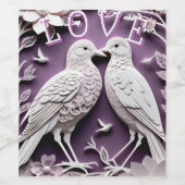 LOVEBIRDS WEINETIKETT (Einzelnes Label)