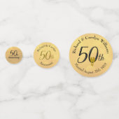 Lovebirds zum 50. Jubiläum Konfetti (Rückseiten)