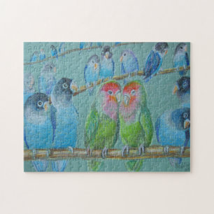 Lovebirdsölpastell Puzzle