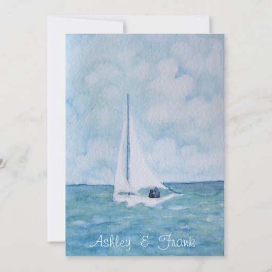 Loveboat b) Einladung zur Hochzeit (Vorderseite)