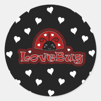 Lovebug Critter Runder Aufkleber