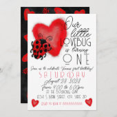 Lovebug Einladung (Vorne/Hinten)