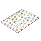 Lovebug Käfer Muster mit Zitat Notizblock (Linke Seite)