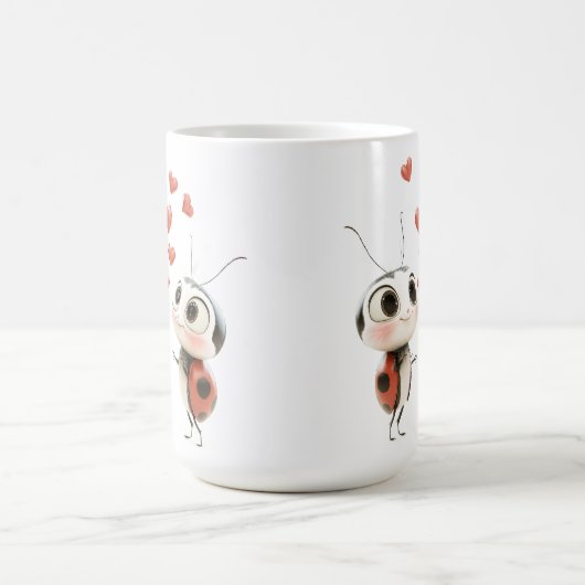 💕 Lovebug Ladybug Tasse - Niedlich & gemütlich! (Mittel)