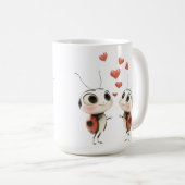 💕 Lovebug Ladybug Tasse - Niedlich & gemütlich! (VorderseiteRechts)