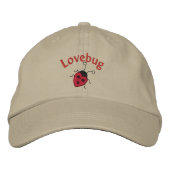 LoveBug mit Ladybug Bestickte Kappe (Vorderseite)