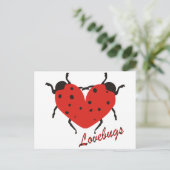 Lovebugs Postkarte (Stehend Vorderseite)