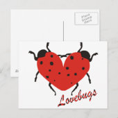 Lovebugs Postkarte (Vorne/Hinten)