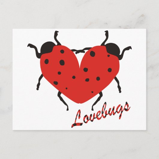 Lovebugs Postkarte (Vorderseite)