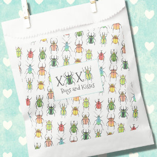 Lovebugs XOXO Bugs und Kisses Niedlich Valentines Geschenktütchen