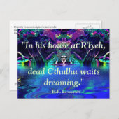 Lovecraft Angebot Postkarte (Vorne/Hinten)