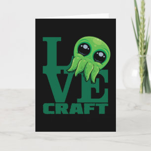 Lovecraft Baby Cthulhu Design - Niedliche Liebe Karte