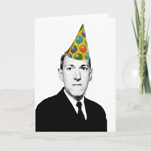 Lovecraft Birthday Karte (Vorderseite)