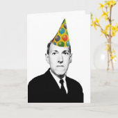 Lovecraft Birthday Karte (Gelbe Blume)