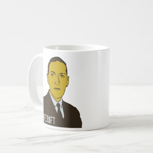 Lovecraft Coffee Tasse (Vorderseite Links)