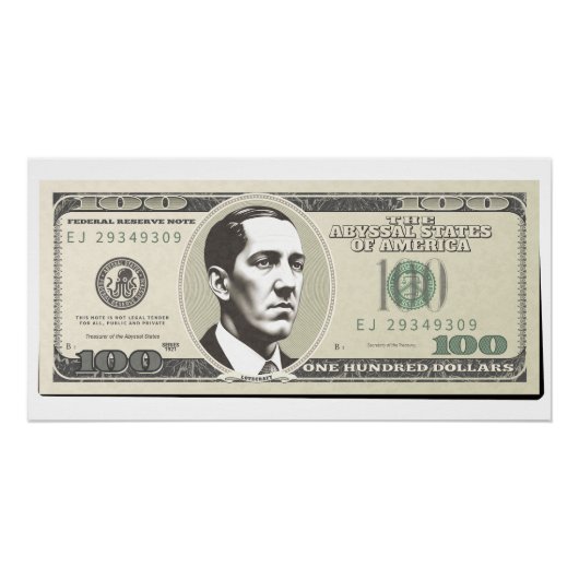 Lovecraft Dollar Poster (Vorderseite)