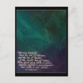Lovecraft Lore of Ocean Painting Calligraphy Postkarte (Vorderseite)