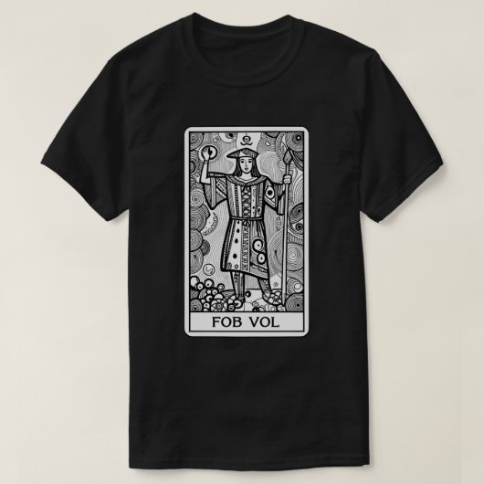 LOVECRAFT STYLE THE FOOL TAROT CARD TEE  (Design vorne)