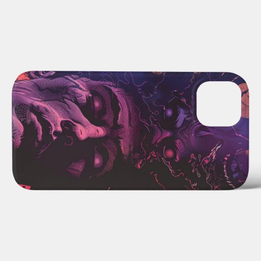 Lovecraftian Dark Fantasy Case-Mate iPhone Hülle (Rückseite (Horizontal))
