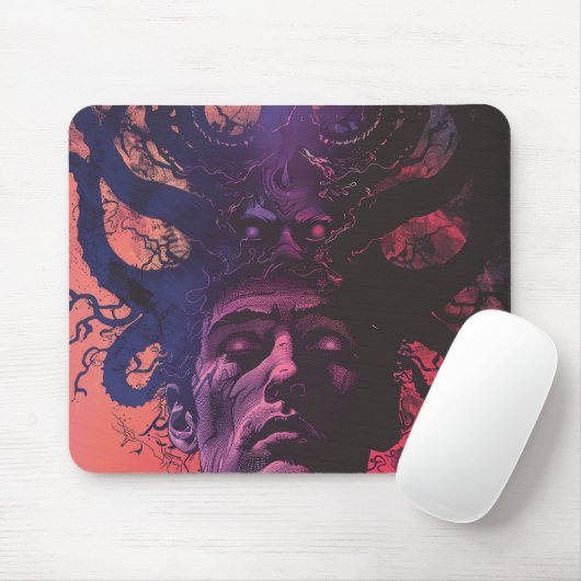 Lovecraftian Dark Fantasy Mousepad (Mit Mouse)