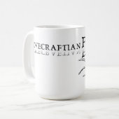 Lovecraftian Flair-Tasse: Cthulhu schwarze Tinte Kaffeetasse (Vorderseite Links)