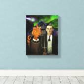 Lovecraftian Gotische Leinwand drucken (8x10) (Insitu (Holzboden))